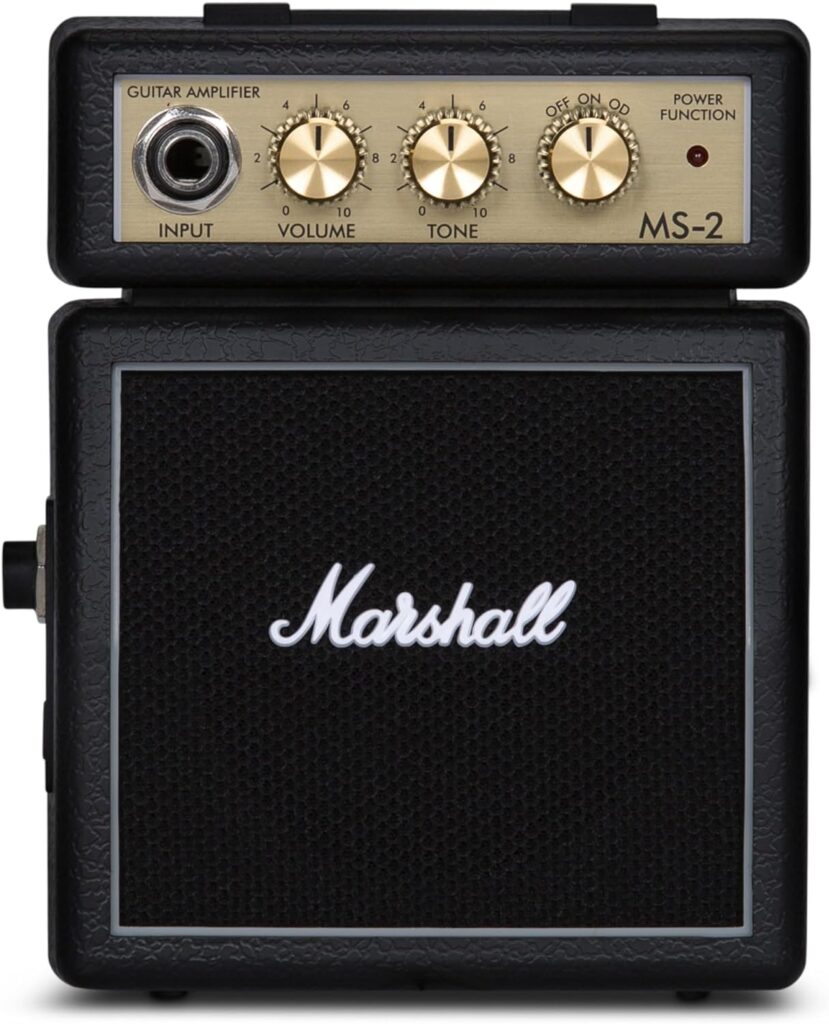 Marshall MS-2 - Amplificador para guitarra (2W, 6.3 mm), color negro